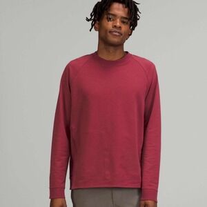 Lululemon‎ Men's City Sweat Crew Mulled Wine Burgundy Crewneck Sweatshirt Size M